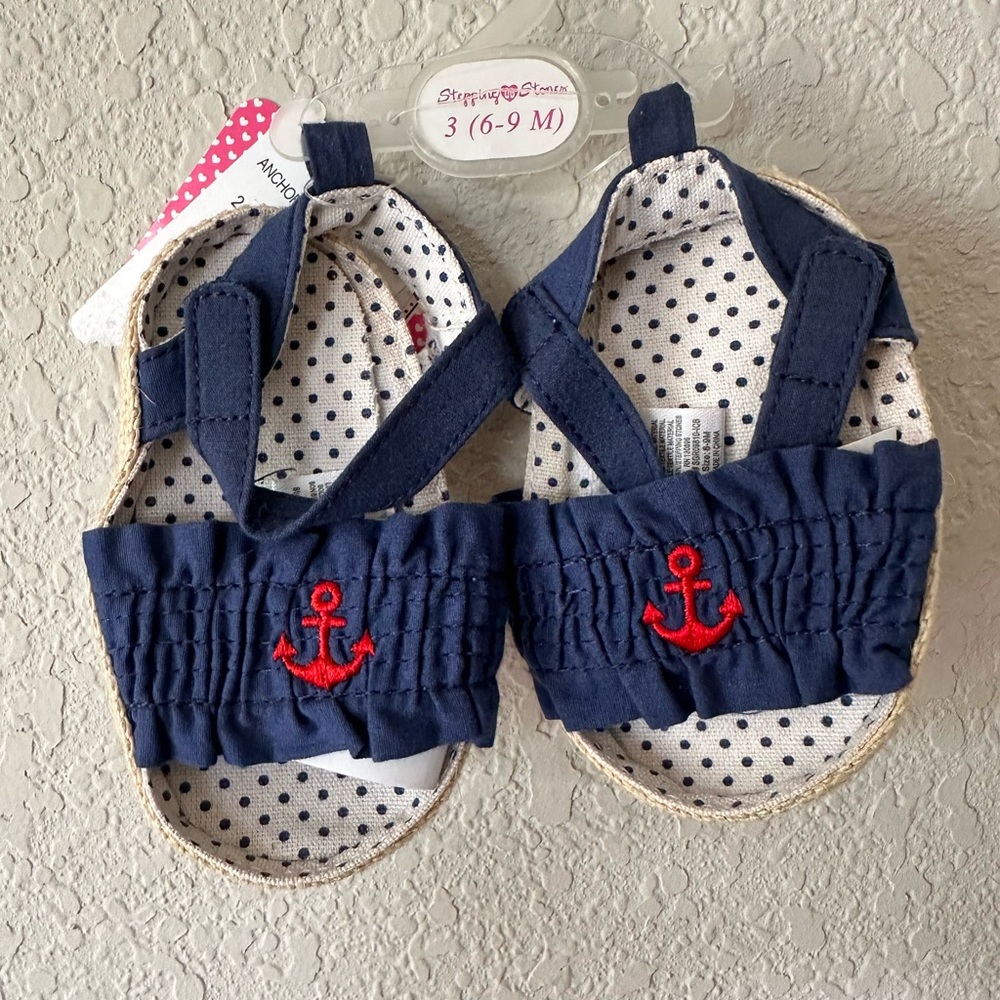 Baby girl nautical shoes